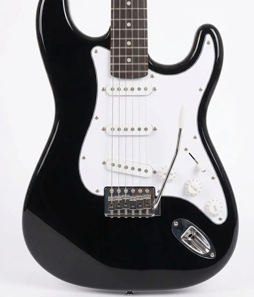 Guitarra Eléctrica Smiger Stratocaster Negro + Forro 2