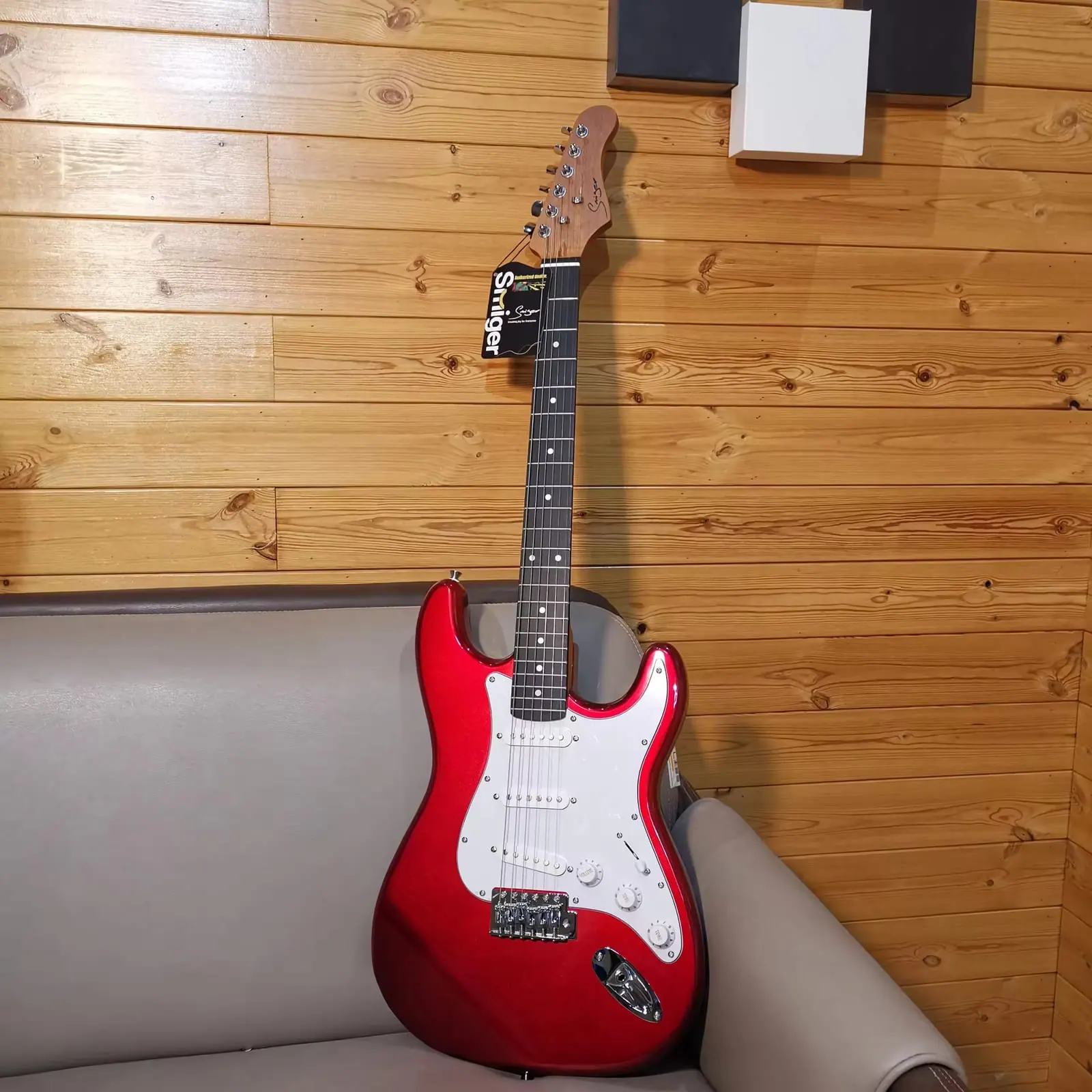 Guitarra Eléctrica Smiger Stratocaster Rojo + Forro 5