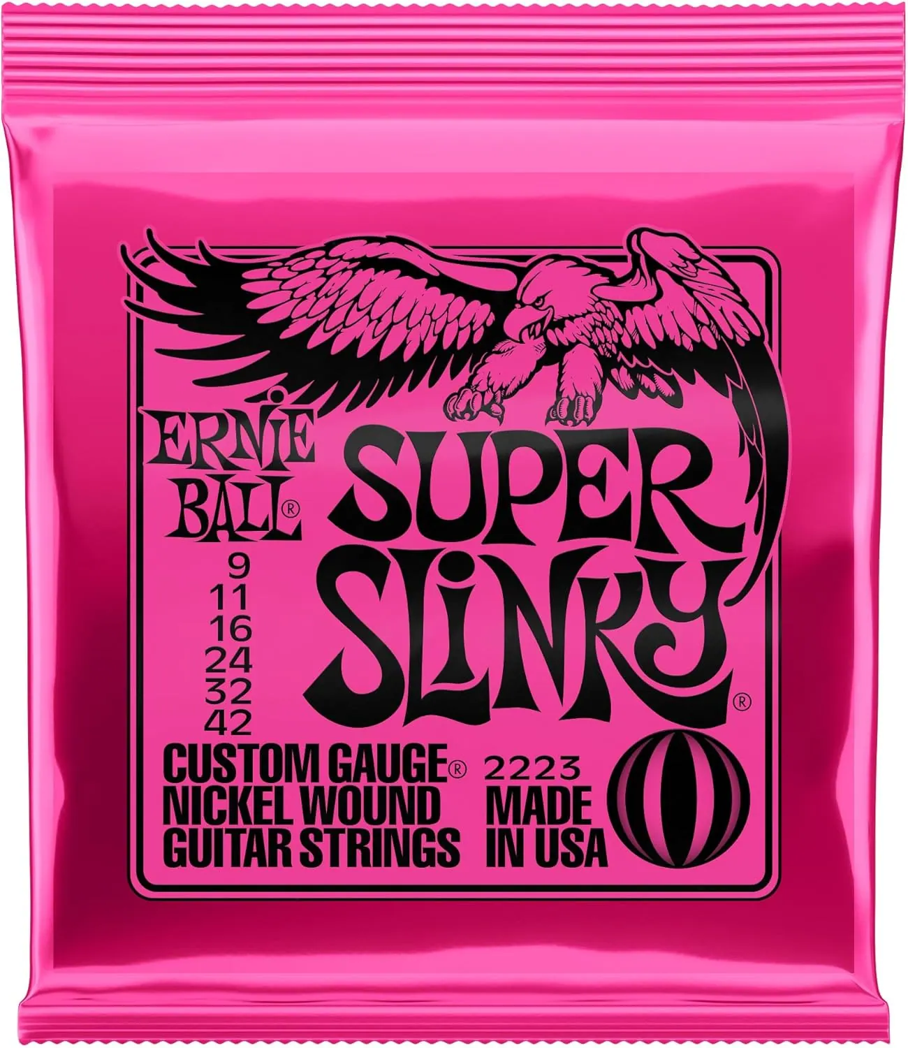 Cuerdas Ernie Ball Super Slinky 09-42 para Guitarra Eléctrica